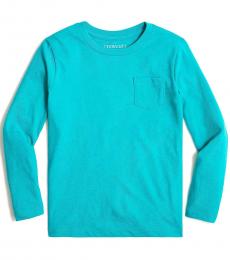 J.Crew Boys Havana Blue Long Sleeves T-Shirt