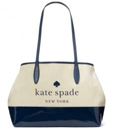 Kate Spade Off White Side Snap Large Tote