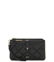 Black Quilted Wristlet