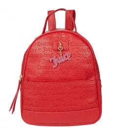 Red Love Lock Medium Backpack
