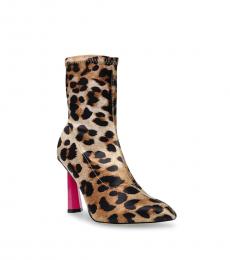 Leopard Print Tobin High Heel Booties
