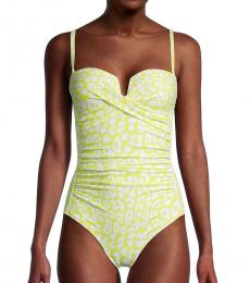 Calvin Klein Leopard Print One-Piece Swimsuit