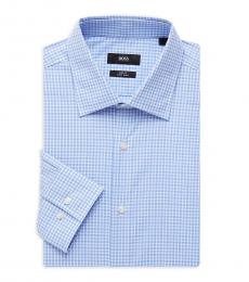 Blue Jango Slim-Fit Check Dress Shirt