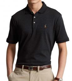 Ralph Lauren Black Classic Fit Embroidered Logo Polo