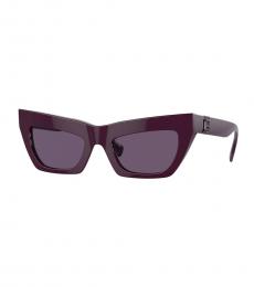 Burberry Dark Purple Cat Eye Sunglasses