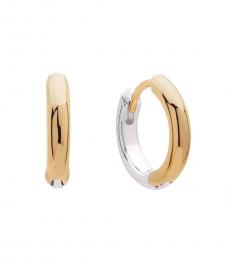 Ralph Lauren Two Tone Hoop Earrings