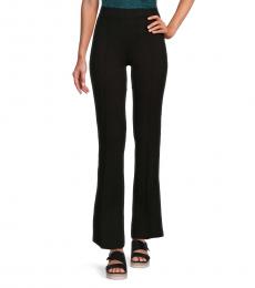 DKNY Black Flare Leg Flat Front Pants