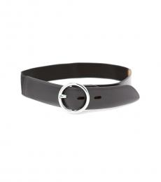 Michael Kors Black Elastic Stretch Leather Belt