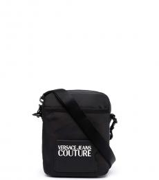 Versace Jeans Couture Black Logo Mini Crossbody Bag