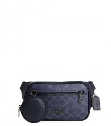 Coach Navy Blue Elias Small Crossbody Bag