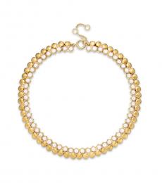 Ralph Lauren Gold Hexagon Pebble Collar Necklace