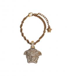 Golden Crystal Medusa Bracelet 