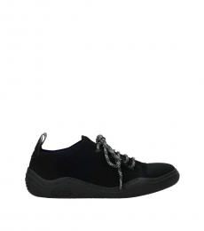 Black Fabric Sneakers
