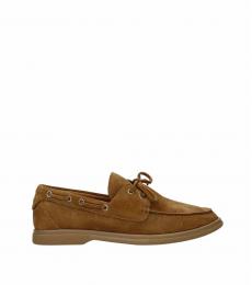 Brunello Cucinelli Brown Vintage Suede Loafers