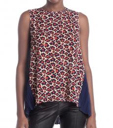 Diane Von Furstenberg Multi color Silvie Sleeveless Top