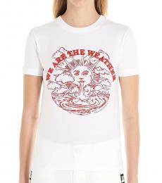 Stella McCartney White Slogan T-Shirt