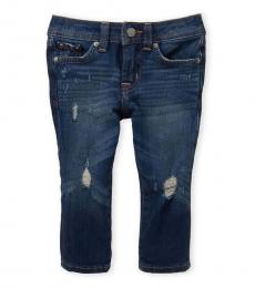 AG Adriano Goldschmied Baby Boys Blue Noah Ripped Slim Straight Jeans