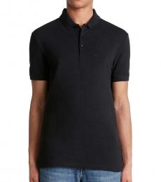 Versace Collection Blackprint Medusa Logo Embroidery Polo