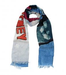 Stella McCartney Multicolor Printed Logo Scarf