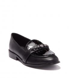BCBGirls Little Girls Black Stacy Embellished Loafers