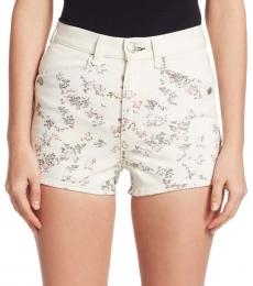Rag And Bone Micro Floral Ellie Floral Denim Shorts