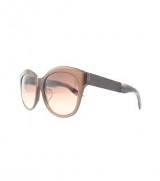 Bottega Veneta Brown Leather Sunglasses