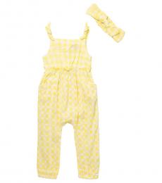 7 For All Mankind Little Girl Light Yellow Romper