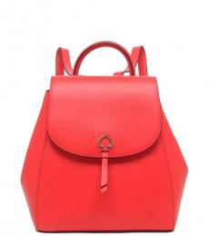 Red Adel Small Backpack