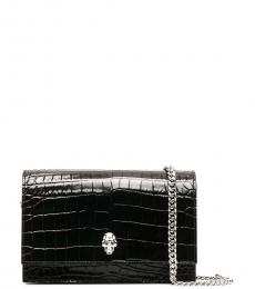 Alexander McQueen Black Skull Mini Crossbody Bag