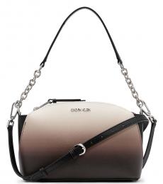 Calvin Klein Black Hailey Medium Shoulder Bag