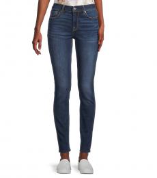 7 For All Mankind Dark Blue Skinny Jeans