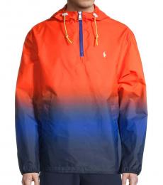 Orange Ombre Gradient Pullover Jacket