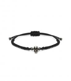 Black Skull Rope Bracelet