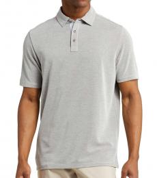 Tommy Bahama Light Grey Regular Fit Polo