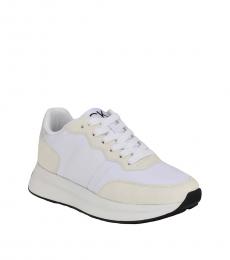 Calvin Klein White Wedge Sneakers