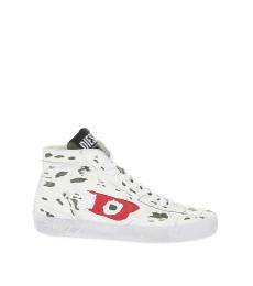 Diesel White High-Top Sneakers