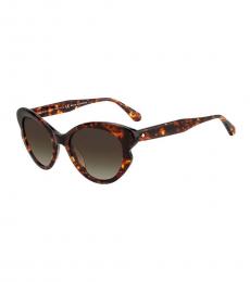 Kate Spade Brown Havana Butterfly Sunglasses