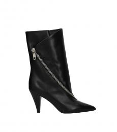 Givenchy Black Side Zip Closure Booties