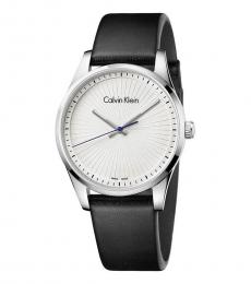 Calvin Klein Black-Silver Steadfast Silver Dial Watch