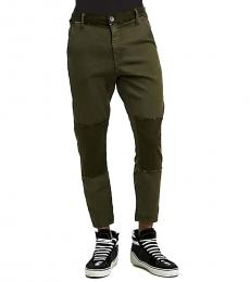 True Religion Militant Green Relaxed Slim Runner Jeans