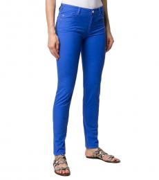 Emporio Armani Royal Blue Denim Low Rise Skinny Jeans