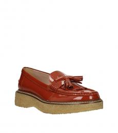 Tod's Brown Tassels Front Loafers