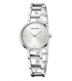 Silver Crystal Watch