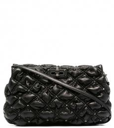 Valentino Garavani Black Spikeme Large Crossbody Bag