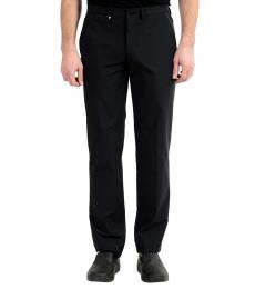 Versace Collection Black Stretch Casual Pants