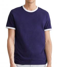 AG Adriano Goldschmied Navy Blue Anders Ringer T-Shirt