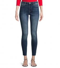 True Religion Dark Blue High-Waist Skinny Jeans