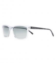 Ted Baker Grey Polarized Rectangular Sunglasses