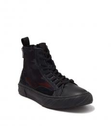 Karl Lagerfeld Black Camo High Top Sneakers