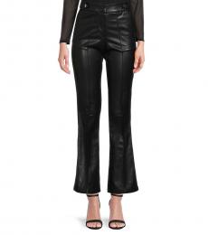 Calvin Klein Black High Rise Faux Leather Pants